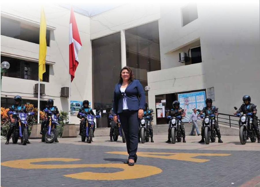 Presentación de la flota de motos del serenazgo de Santa Anita