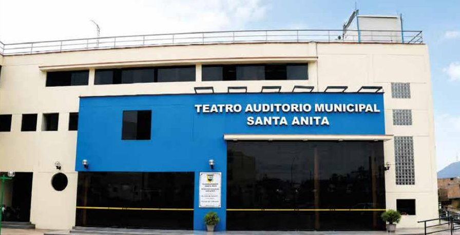 Fachada del Teatro Auditorio Municipal de Santa Anita